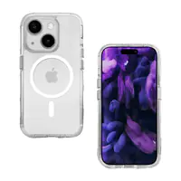Laut Crystal MATTER-X - Hintere Abdeckung für Mobiltelefon - kompatibel mit MagSafe - Polycarbonat, Magnet, Thermoplastisches Polyurethan (TPU) - Kristall - für Apple iPhone 15