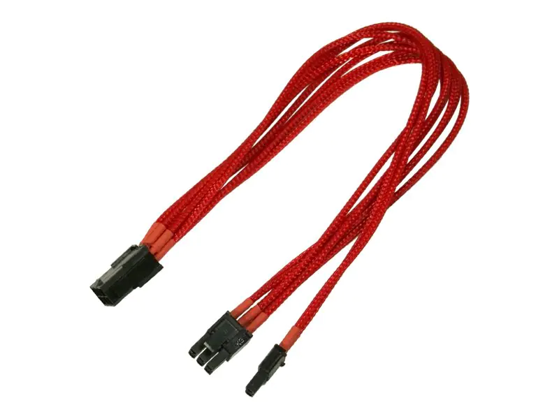 Nanoxia 6-Pin 8-Pin PCI-E, 30cm, 0,3 m, PCI-E (6+2 pin), PCI-E (6-pin), Männlich, Weiblich, Gerade 900300023