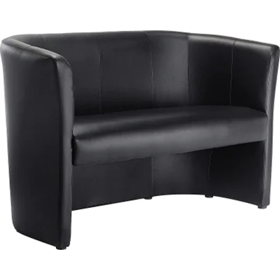 Sofa Kunstleder 1.275x765x615mm schwarz Sofa Kunstleder 1.275x765x615mm schwarz