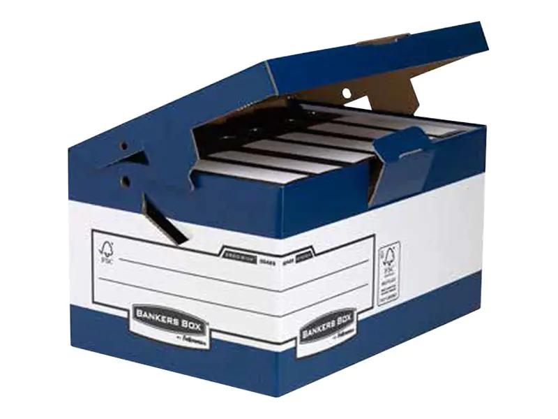 Bankers Box Archivbox Ergo Box System Maxi 0048901 blau/weiß