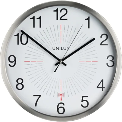 UNILUX Wanduhr Outdoor 400094566 35,5cm Kunststoff metallgrau UNILUX Wanduhr Outdoor 400094566 35,5cm Kunststoff metallgrau