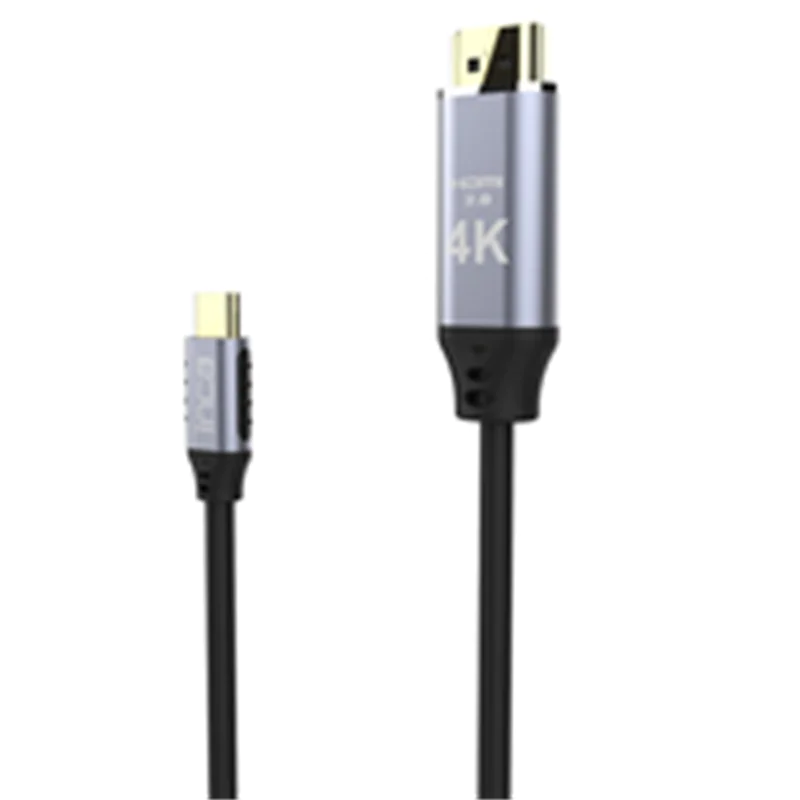 Cian Technology GmbH Inca ITCH-02TX, 2 m, HDMI Typ A (Standard), USB Typ-C, Schwarz