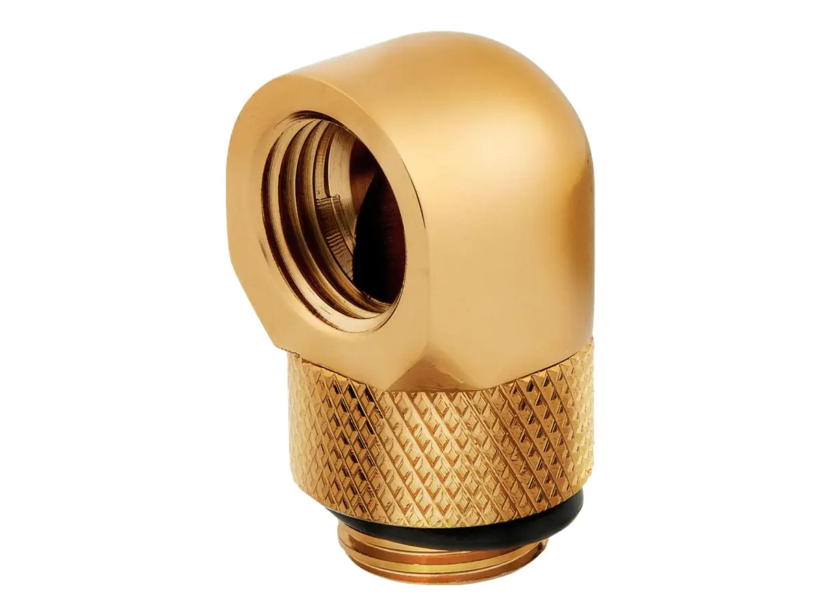 Corsair Hydro X Series 90° Rotary Adapter - Flüssigkühlsystemarmatur - Gold (Packung mit 2) CX-9055010-WW