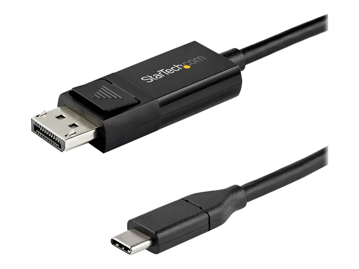 StarTech 6ft/2m USB C to DisplayPort 1.4 Cable 8K 60Hz/4K, Bidirectional DP to USB-C or USB-C to DP Reversible Video Adapter Cable, HBR3/HDR/DSC, USB Type C/Thunderbolt 3 Monitor Cable - 8K USB-C to DP Cable - DisplayPort-Kabel - 24 pin USB-C (M) zu Displ StarTech 6ft/2m USB C to DisplayPort 1.4 Cable 8K 60Hz/4K, Bidirectional DP to USB-C or USB-C to DP Reversible Video Adapter Cable, HBR3/HDR/DSC, USB Type C/Thunderbolt 3 Monitor Cable - 8K USB-C to DP Cable - DisplayPort-Kabel - 24 pin USB-C (M) zu Displ