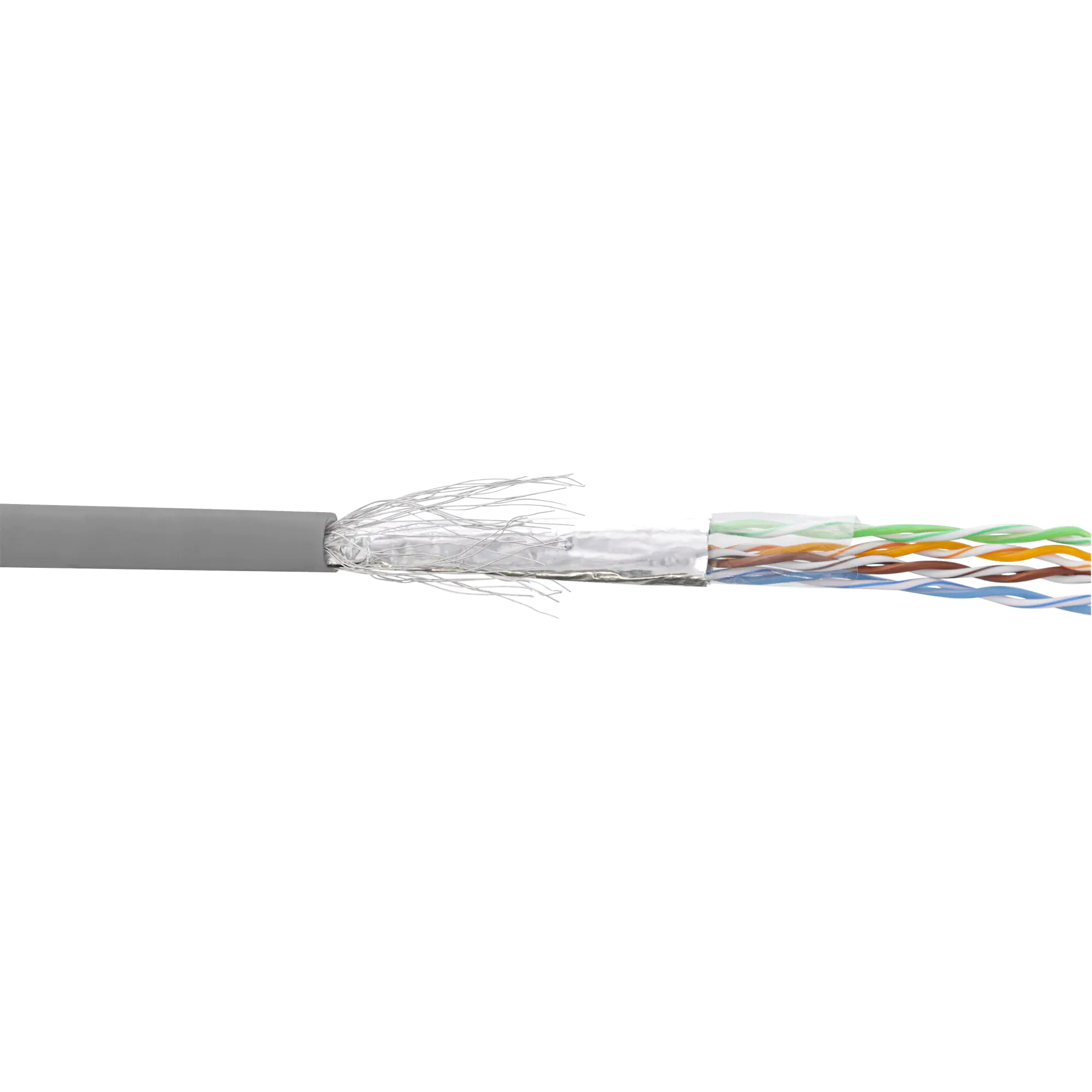 InLine Patchkabel Cat.5e - grau - SF/UTP - AWG26 - CCA - PVC - 100m 72099