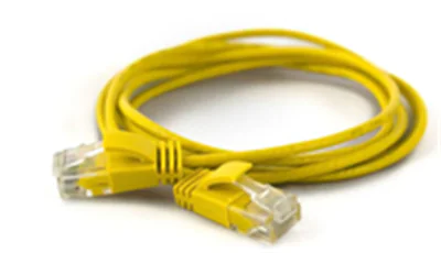 WANTEC 7281, 0,1 m, Cat6a, U/UTP (UTP), RJ-45, RJ-45, Gelb