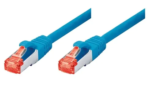 exertis Connect - Patch-Kabel - RJ-45 (M) zu RJ-45 (M) - 1 m - SSTP-Kabel - CAT 6 - halogenfrei - Blau exertis Connect - Patch-Kabel - RJ-45 (M) zu RJ-45 (M) - 1 m - SSTP-Kabel - CAT 6 - halogenfrei - Blau