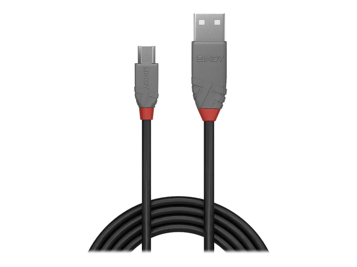 Lindy Anthra Line - USB-Kabel - USB (M) zu Micro-USB Typ B (M) - USB 2.0 - 20 cm - rund - Schwarz Lindy Anthra Line - USB-Kabel - USB (M) zu Micro-USB Typ B (M) - USB 2.0 - 20 cm - rund - Schwarz
