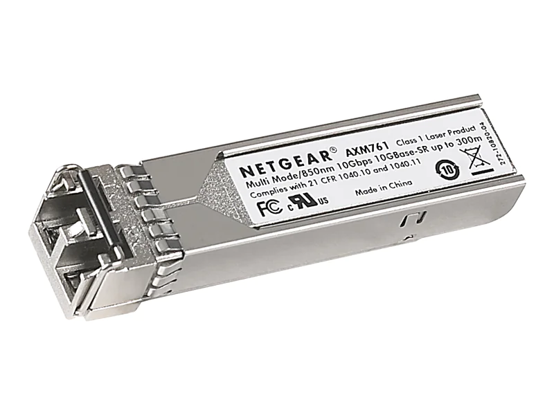 NETGEAR ProSafe AXM761 - SFP+-Transceiver-Modul - 10GbE - 10GBase-SR - bis zu 300 m - für NETGEAR M4300-28G-PoE+ NETGEAR ProSafe AXM761 - SFP+-Transceiver-Modul - 10GbE - 10GBase-SR - bis zu 300 m - für NETGEAR M4300-28G-PoE+