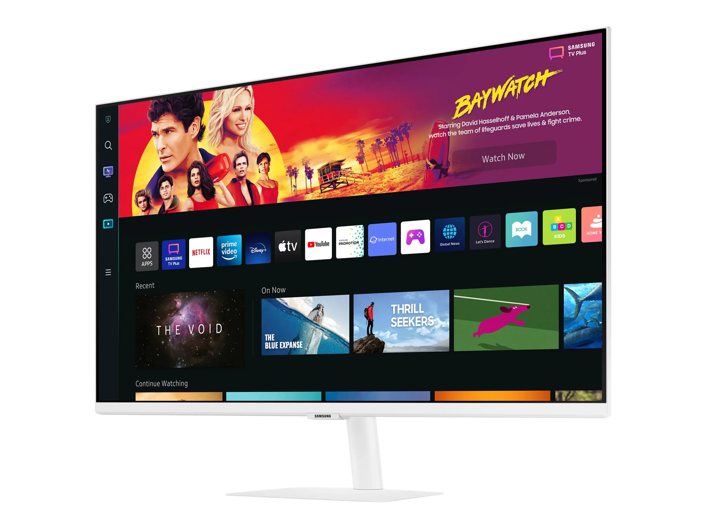 Samsung S32BM701UU - M70B Series - LED-Monitor - Smart - 80 cm (32") - 3840 x 2160 4K @ 60 Hz - VA - 300 cd/m² - 3000:1 - HDR10 - 4 ms - 2xHDMI, USB-C - Lautsprecher - weiß