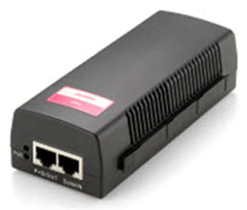 LevelOne PoE Injektor, Schnelles Ethernet, 10,100 Mbit/s, IEEE 802.3, IEEE 802.3af, IEEE 802.3u, Schwarz, PoE, Leistung, 52 V 552039