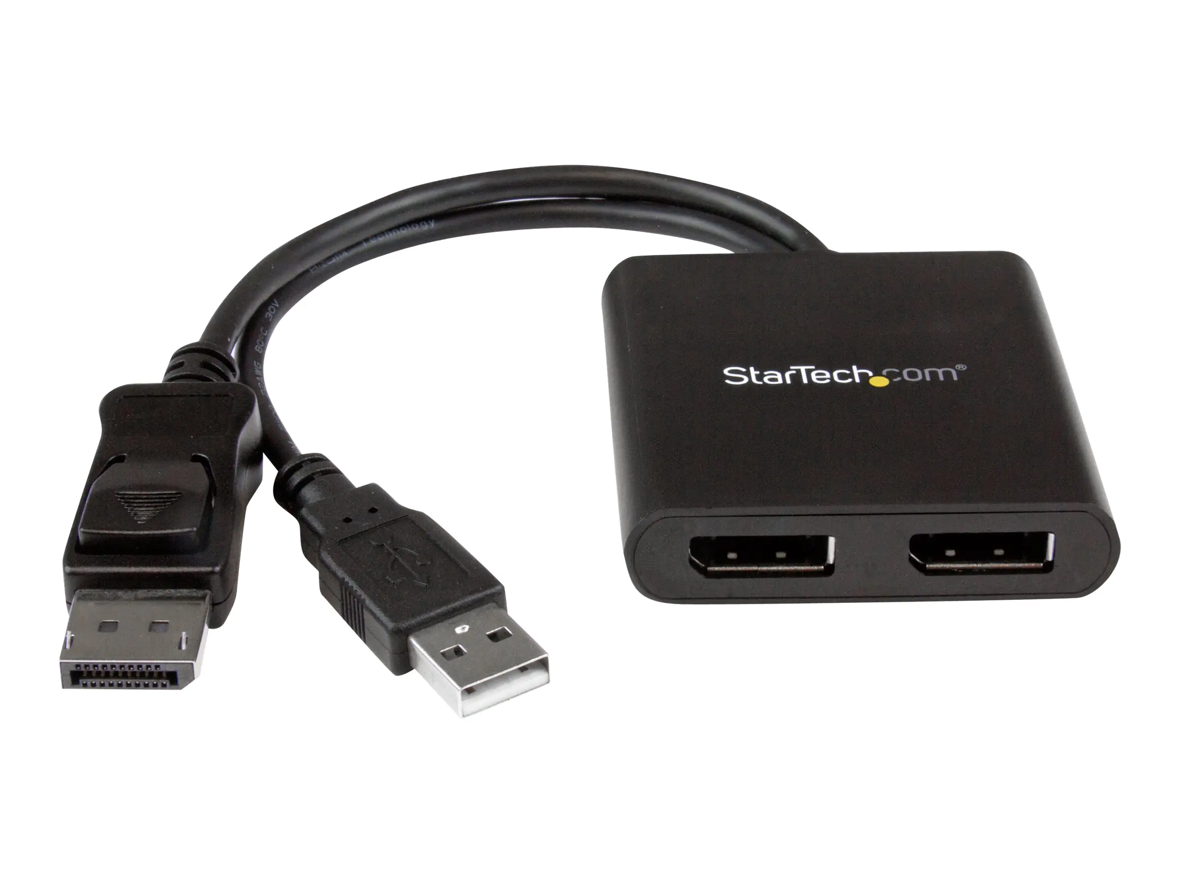 StarTech MST Hub - DisplayPort auf 2x Displayport - Multi Stream Transport Hub - DP 1.2 auf DP - Video-Verteiler - 2 x DisplayPort - Desktop - für P/N: SV231DPU34K StarTech MST Hub - DisplayPort auf 2x Displayport - Multi Stream Transport Hub - DP 1.2 auf DP - Video-Verteiler - 2 x DisplayPort - Desktop - für P/N: SV231DPU34K