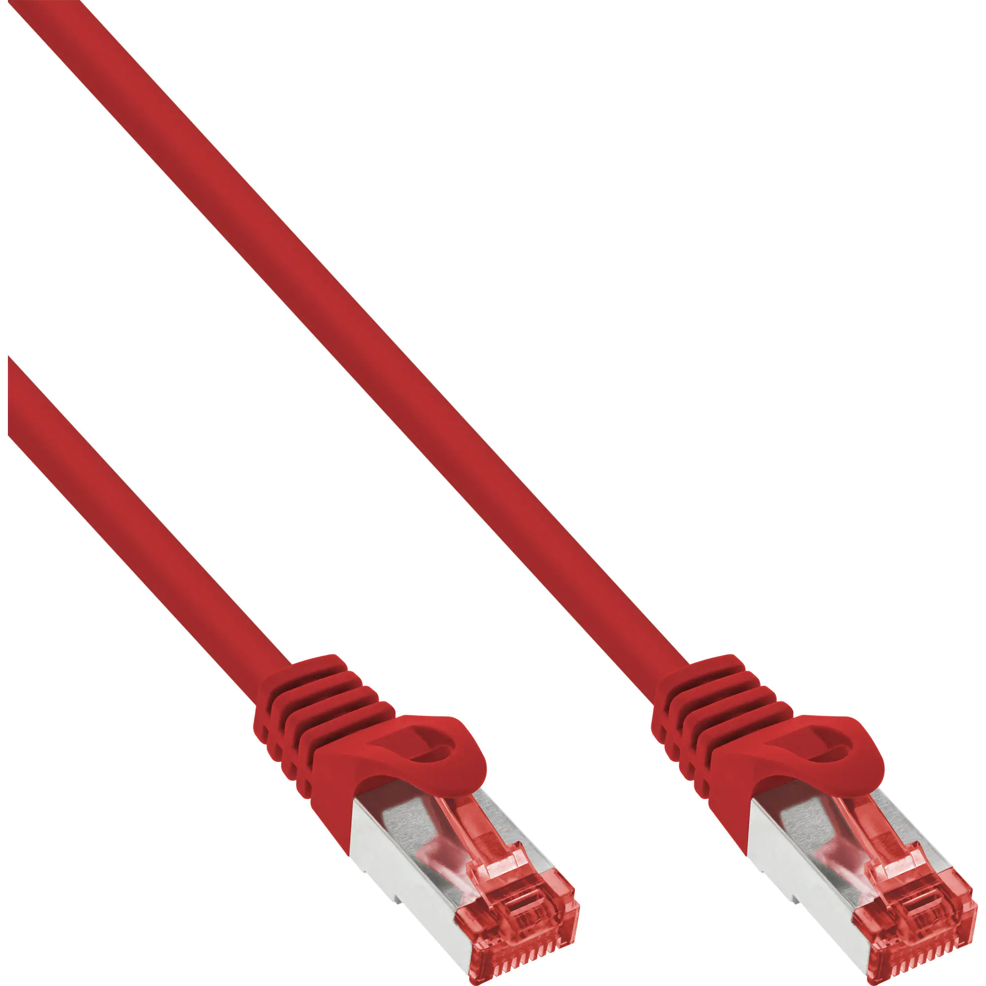 InLine - Patch-Kabel - RJ-45 (M) bis RJ-45 (M) - 1.5 m - SFTP, PiMF - CAT 6 - geformt, ohne Haken - Rot