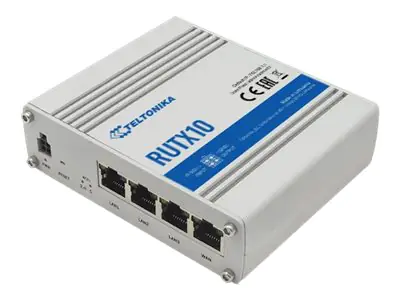 Teltonika RUTX10 - Wireless Router 4-Port-Switch - 1GbE - Wi-Fi 5 - Bluetooth - Dual-Band - an DIN-Schiene montierbar