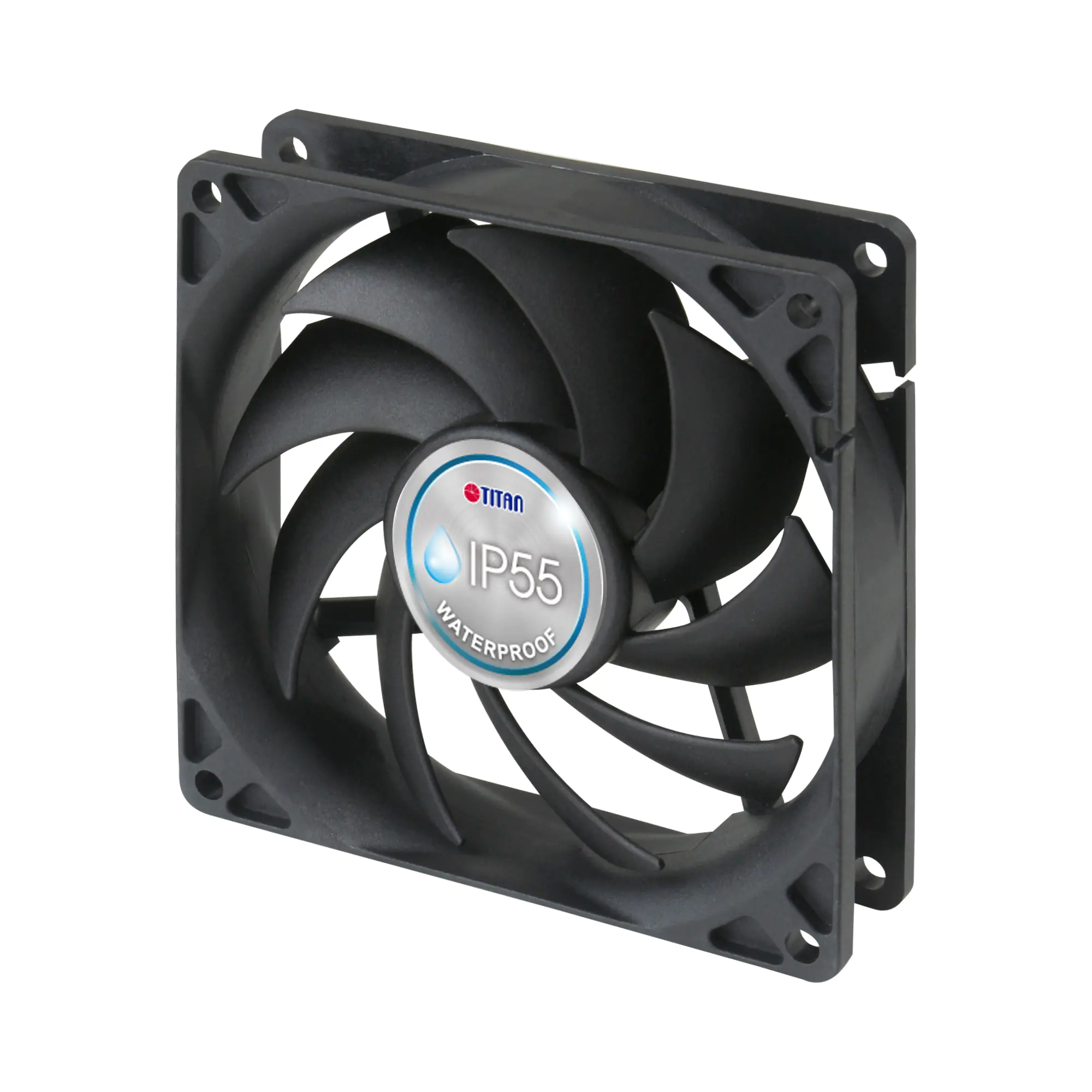 TITAN TFD-9225HH12B/KW BX Lüfter 92x92x25mm IP55 wasser- und staubgeschützt - Gehäuse-Lüfter - 34 dB TFD-9225HH12B/KW(BX)