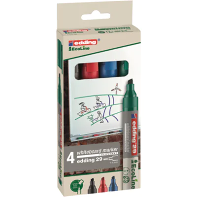 edding Boardmarker 29 EcoLine 4-29-4 1-5mm sortiert 4 St./Pack. edding Boardmarker 29 EcoLine 4-29-4 1-5mm sortiert 4 St./Pack.
