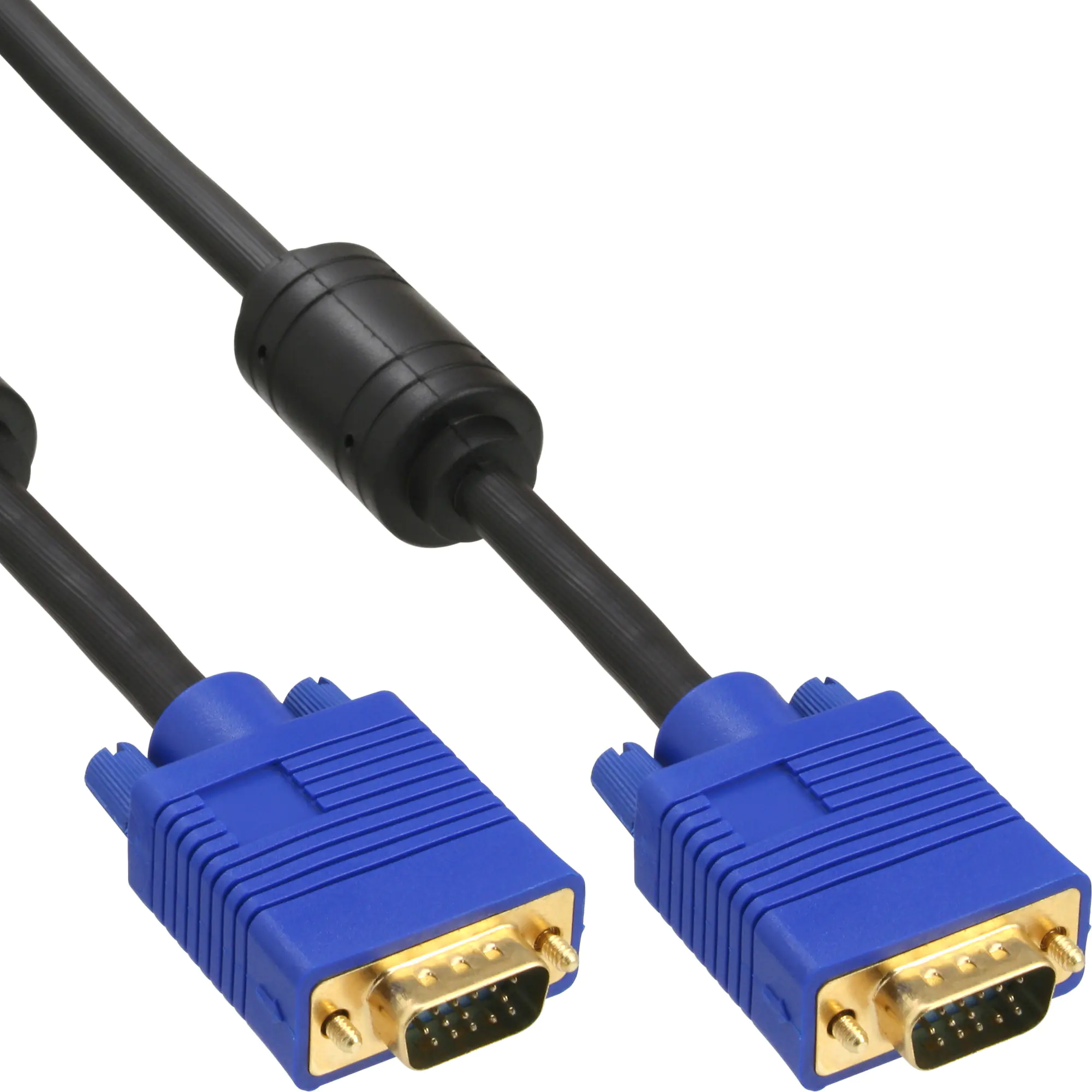 InLine Premium - VGA-Kabel - HD-15 ohne Pol 9 (M) zu HD-15 ohne Pol 9 (M) - 1 m - geformt - Schwarz