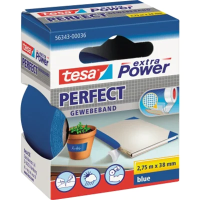 tesa Gewebeband extra Power Perfect 56343-00036 38mmx2,75m blau tesa Gewebeband extra Power Perfect 56343-00036 38mmx2,75m blau