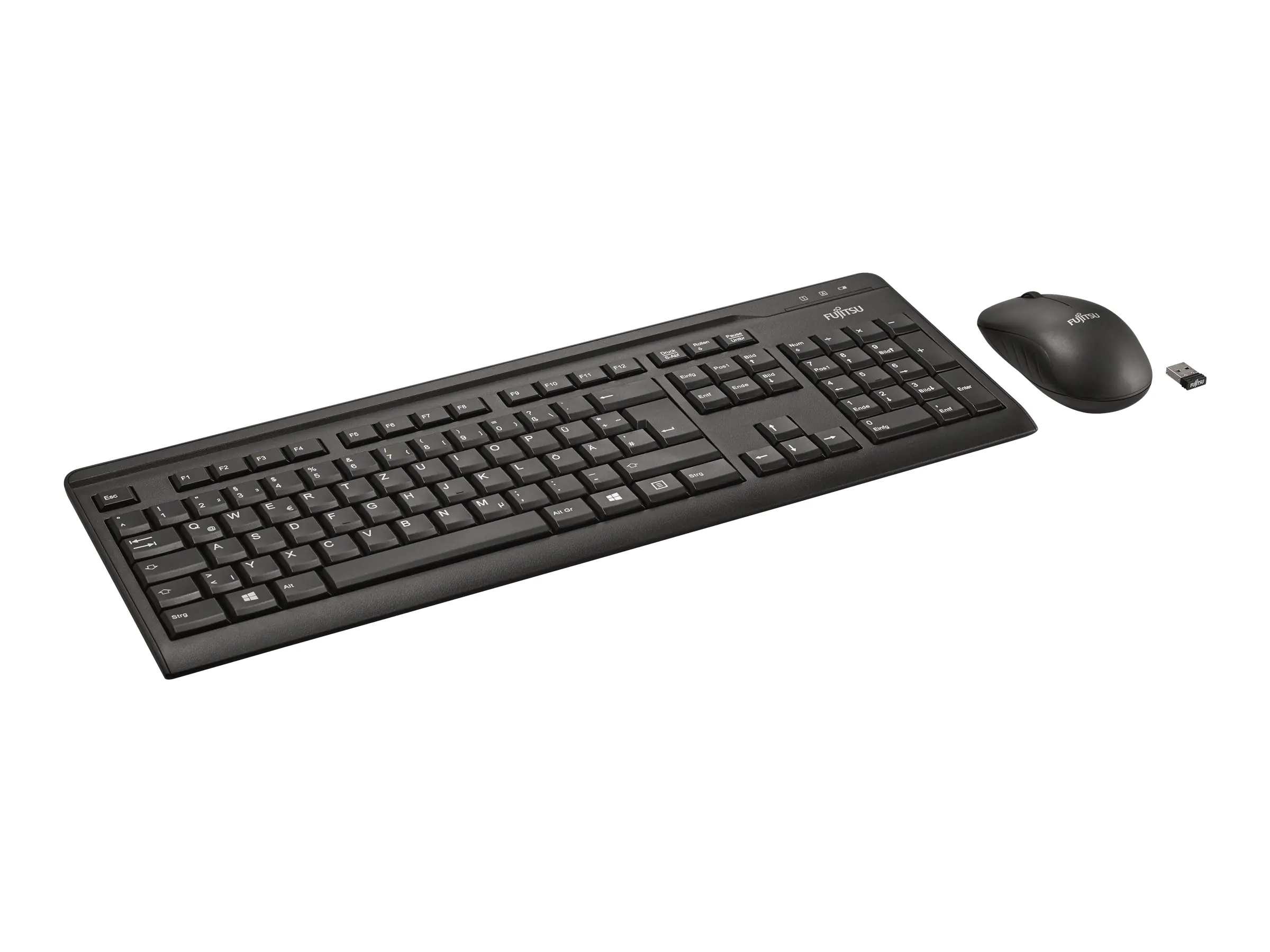 Fujitsu Wireless LX410 - Tastatur-und-Maus-Set - kabellos - 2.4 GHz - Deutsch - für Celsius C780, J550, J580, M7010, M770, R970, W580; ESPRIMO D538/E94, D958, P558, Q958