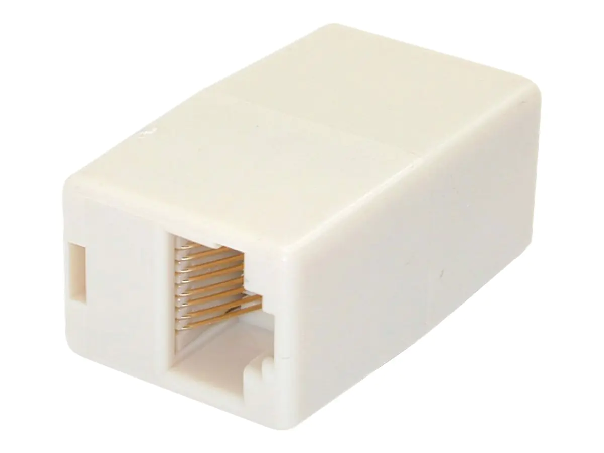 StarTech.com Cat5e RJ45 Netzwerkkabel Koppler / Verbinder - Patchkabel Modular Kupplung - Buchse / Buchse - Weiß - Netzwerkkoppler - RJ-45 (W) RJ45COUPLER