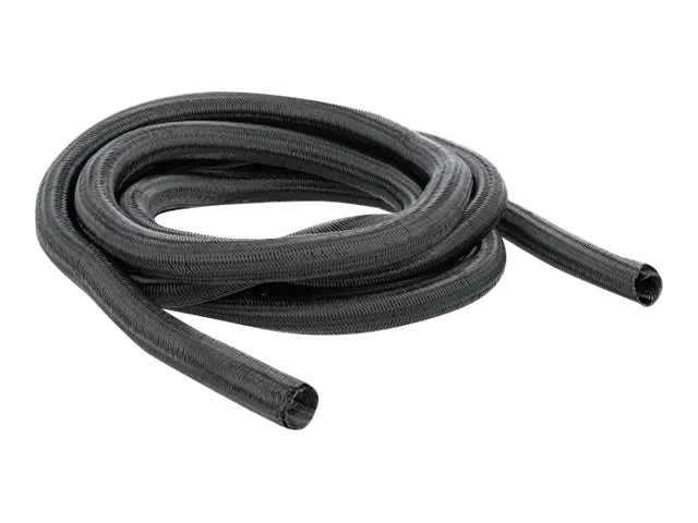 Delock Braided Sleeving self-closing - Geflechtschlauch - 2 m - Schwarz