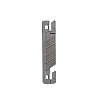 Leitz Deckleiste für Schlauchhefter Flexofil® 22 x 102 mm (B x L) Kunststoff schwarz 50 St./Pack.