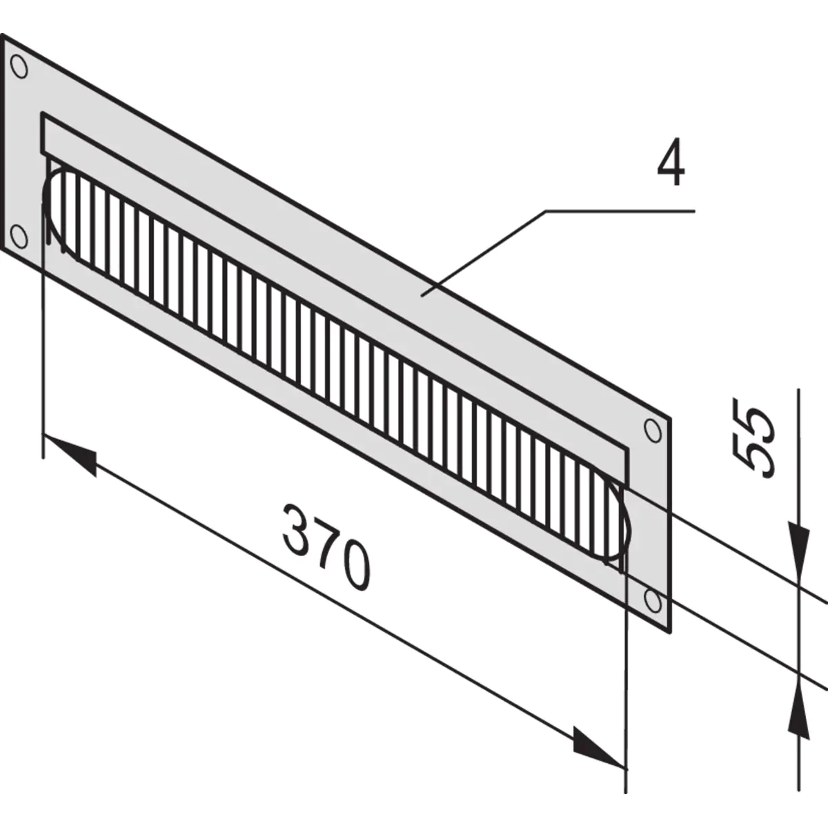 SCHROFF 19"PANEL 4U BRUSH CABLE ENTRY - Rack-Zubehör SCHROFF 19"PANEL 4U BRUSH CABLE ENTRY - Rack-Zubehör