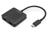DIGITUS MST Hub - Video-Verteiler - USB-C - 2 x HDMI - Desktop