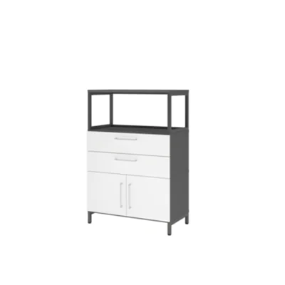 Hammerbacher Regalschrank FlexWall 800 x 1.180 x 417 mm (B x H x T) Flügeltür ohne Rollen Holz