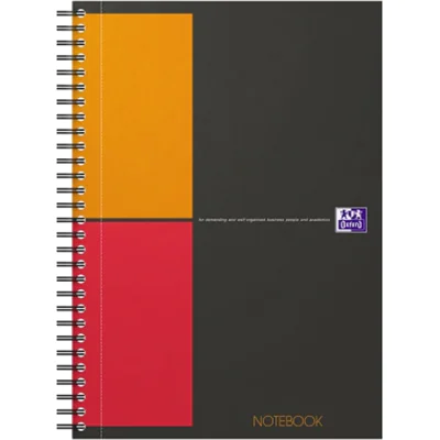 Oxford Notizbuch Int. Notebook 400080784 B5 80Blatt kariert Oxford Notizbuch Int. Notebook 400080784 B5 80Blatt kariert