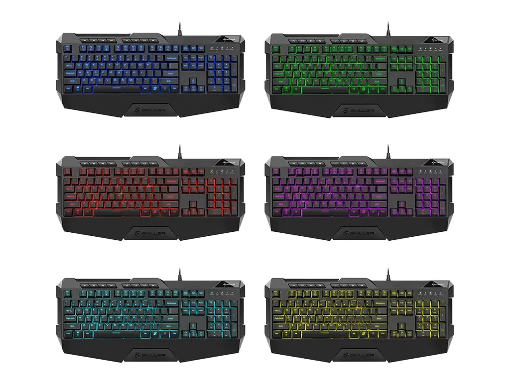 Sharkoon Skiller SGK4 - Tastatur - Hintergrundbeleuchtung - USB - Deutsch