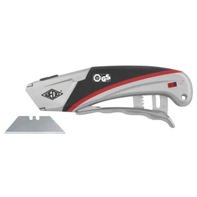 WEDO® Sicherheitsmesser Mehrweg 19mm 21mm 1 Glied nicht zusammenklappbar Carbonstahl rostfrei silber/anthrazit/rot WEDO® Sicherheitsmesser Mehrweg 19mm 21mm 1 Glied nicht zusammenklappbar Carbonstahl rostfrei silber/anthrazit/rot