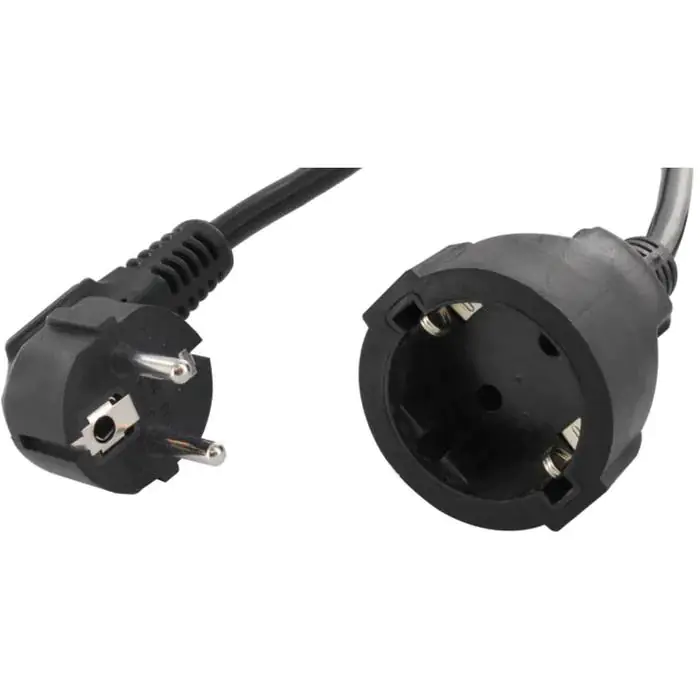 Bachmann Schutzkontakt-Verlängerung, H05VV-F 3G 1,50mm², schwarz, 10,0m Bachmann Schutzkontakt-Verlängerung, H05VV-F 3G 1,50mm², schwarz, 10,0m