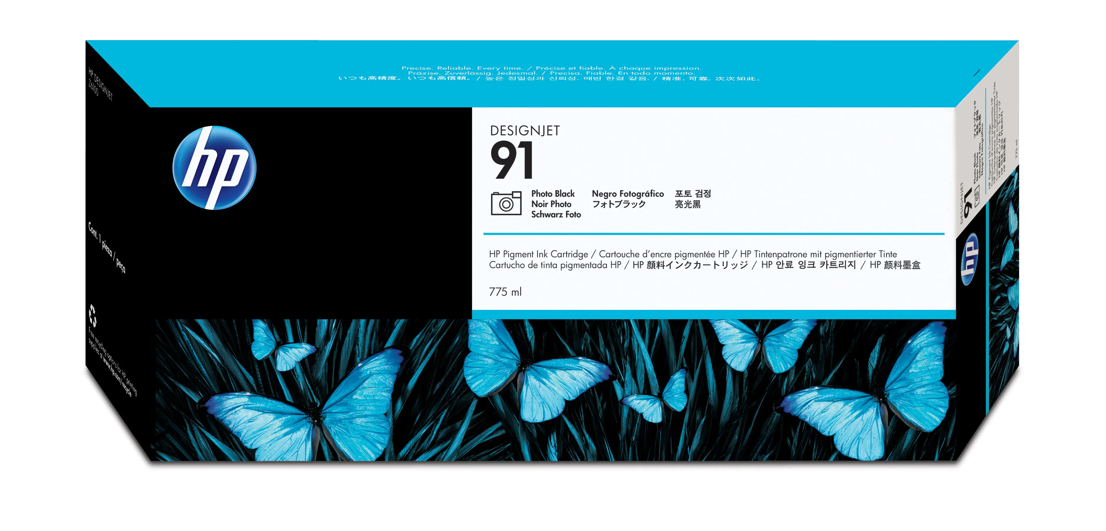HP 91 - 775 ml - hell Cyan - Original - DesignJet - Tintenpatrone - für DesignJet Z6100, Z6100ps HP 91 - 775 ml - hell Cyan - Original - DesignJet - Tintenpatrone - für DesignJet Z6100, Z6100ps