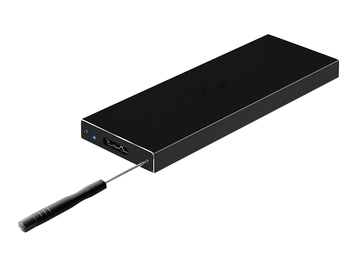 i-Tec MySafe M.2 B-Key - Speichergehäuse - M.2 - SATA - USB 3.0 - Schwarz