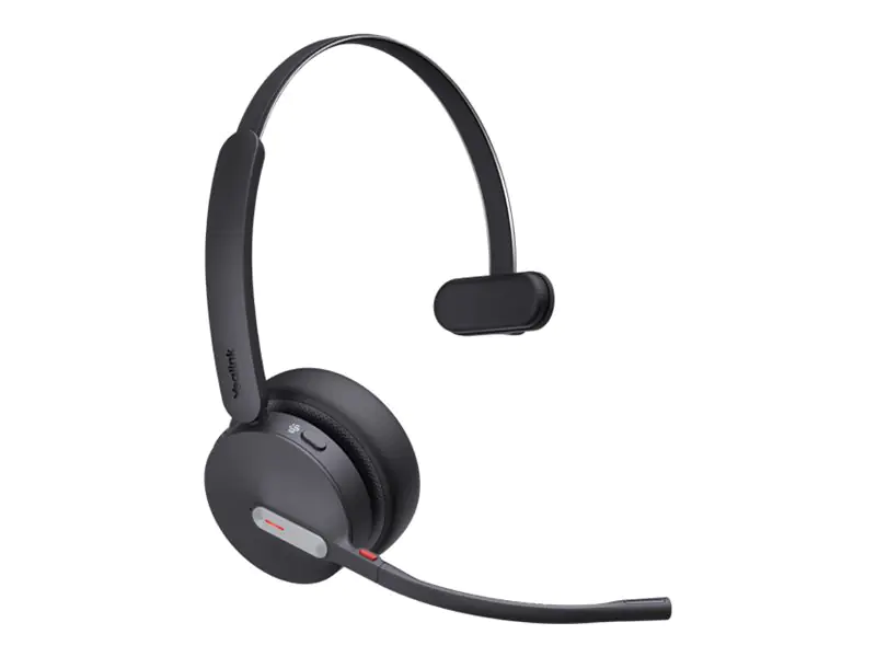 Yealink BH70 Mono - Headset - On-Ear - Bluetooth - kabellos - Adapter USB-A via Bluetooth - Schwarz - UC-zertifiziert