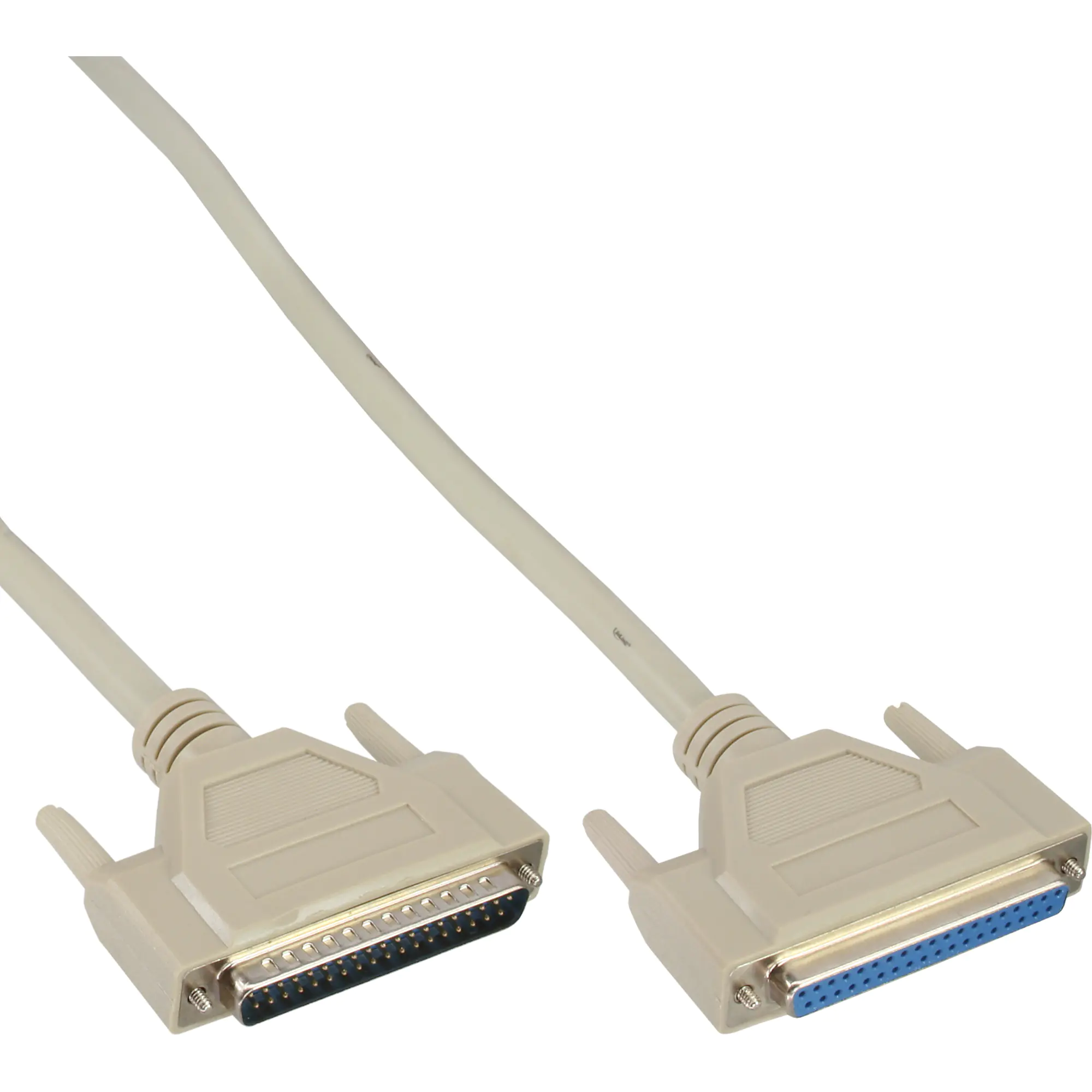 InLine - Kabel seriell - DB-37 (W) zu DB-37 (M) - 3 m - geformt - beige
