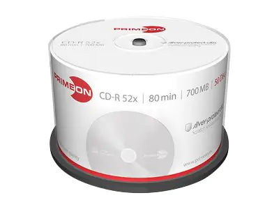 Primeon CD-R 2761102 52x 700MB 80Min. Spindel 50 St./Pack.