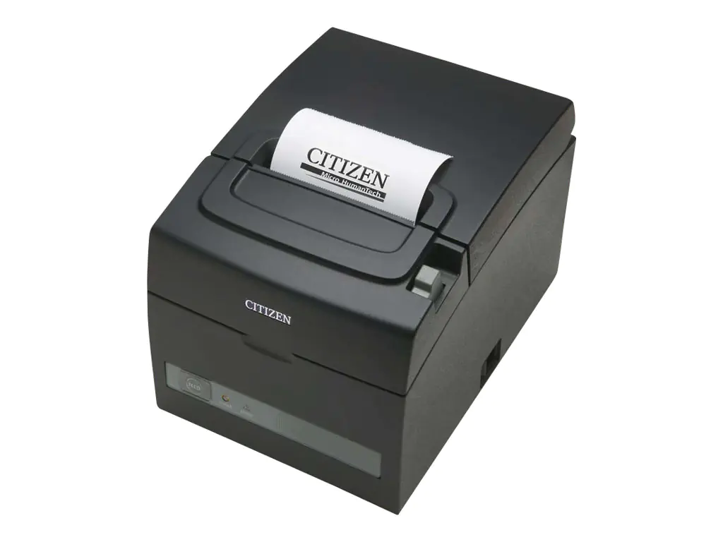 Citizen CT-S310II - Belegdrucker - zweifarbig (monochrom) - Thermozeile - 8 cm Rolle, Rolle (5,8 cm) - 203 dpi - bis zu 160 mm/Sek. - USB, LAN - Schneider - Schwarz Citizen CT-S310II - Belegdrucker - zweifarbig (monochrom) - Thermozeile - 8 cm Rolle, Rolle (5,8 cm) - 203 dpi - bis zu 160 mm/Sek. - USB, LAN - Schneider - Schwarz