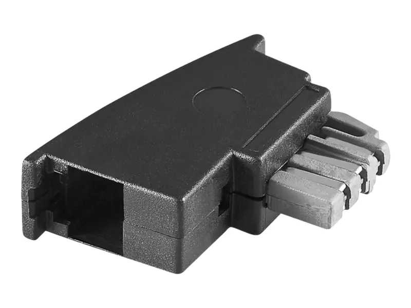 Goobay 50308, TAE-N, RJ-11/RJ-14, Schwarz