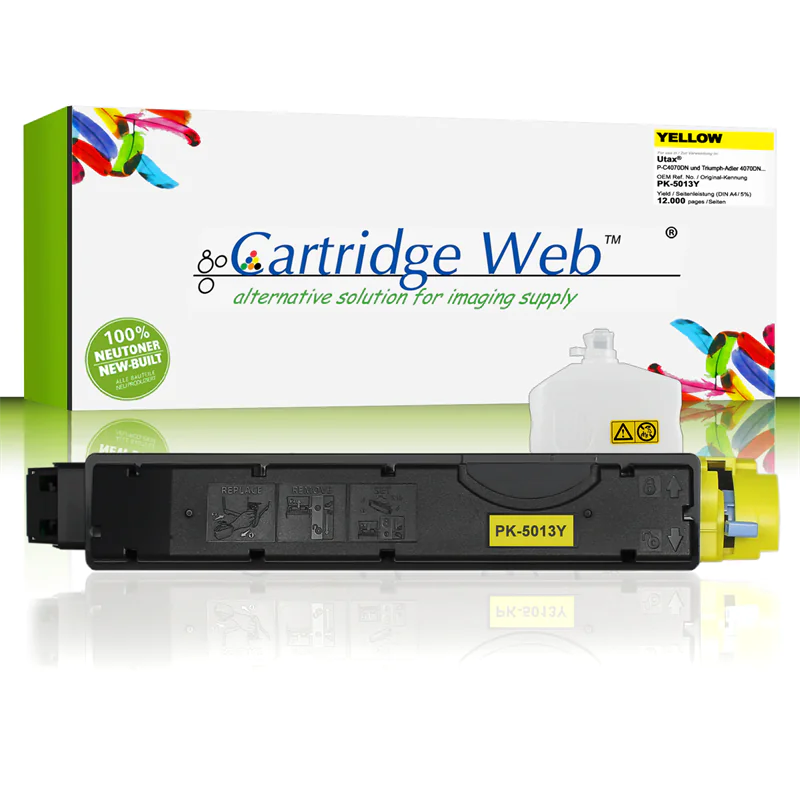 CartridgeWeb Toner kompatibel zu Utax 1T02NTAUT0 PK-5013Y Gelb 12.000 Seiten 1 Stück
