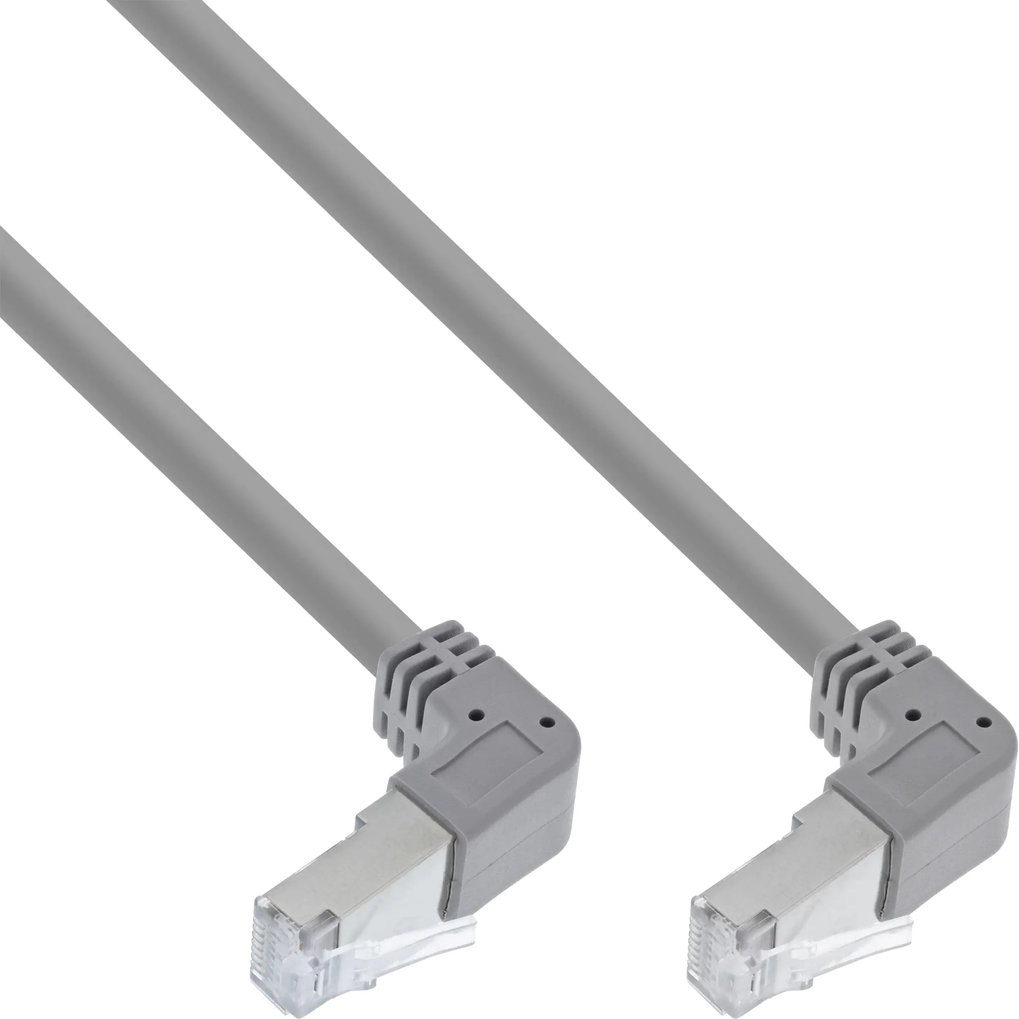 InLine Patchkabel 2-seitig unten gewinkelt - S/FTP - Cat.6 - 250MHz - PVC - 1,83m S-76602U-1.83