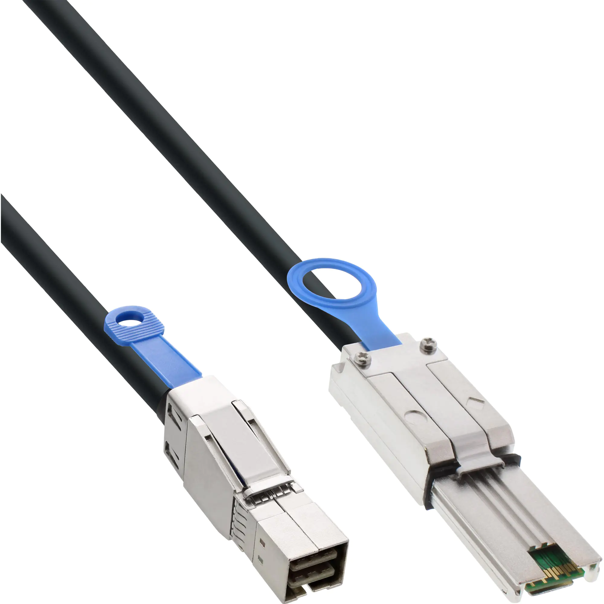 InLine - Externes SAS-Kabel - SAS 6Gbit/s - Mini SAS HD (SFF-8644) (M) zu 4 x 26-polige Mini SAS (M) - 2 m - Schwarz