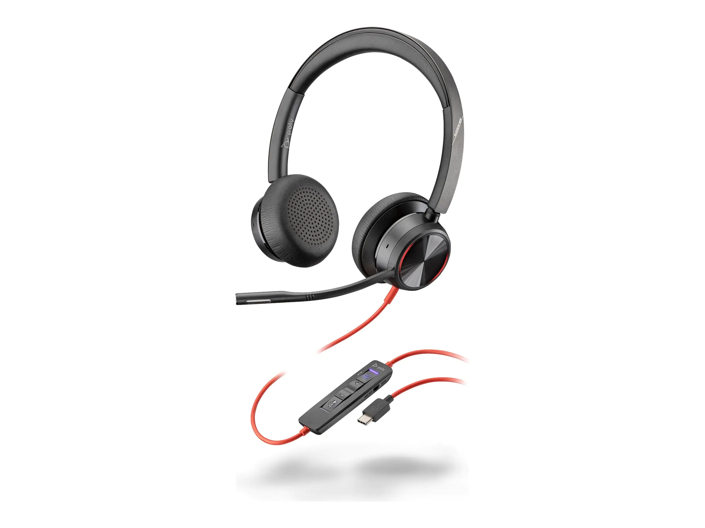 Poly Blackwire 8225 - Blackwire 8200 series - Headset - On-Ear - kabelgebunden - aktive Rauschunterdrückung - USB-C - Schwarz - Zertifiziert für Microsoft Teams, UC-zertifiziert Poly Blackwire 8225 - Blackwire 8200 series - Headset - On-Ear - kabelgebunden - aktive Rauschunterdrückung - USB-C - Schwarz - Zertifiziert für Microsoft Teams, UC-zertifiziert
