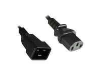Helos - Spannungsversorgungs-Verlängerungskabel - power IEC 60320 C13 zu IEC 60320 C20 - 250 V - 10 A - 1 m - Schwarz Helos - Spannungsversorgungs-Verlängerungskabel - power IEC 60320 C13 zu IEC 60320 C20 - 250 V - 10 A - 1 m - Schwarz