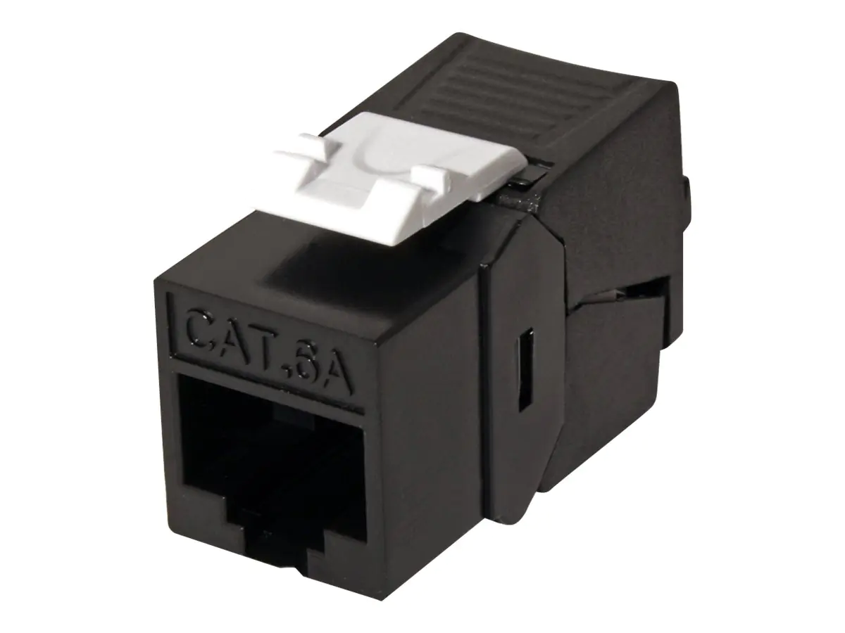 Roline Keystone Slim - Modulare Eingabe - CAT 6a - UTP - RJ-45 - Schwarz
