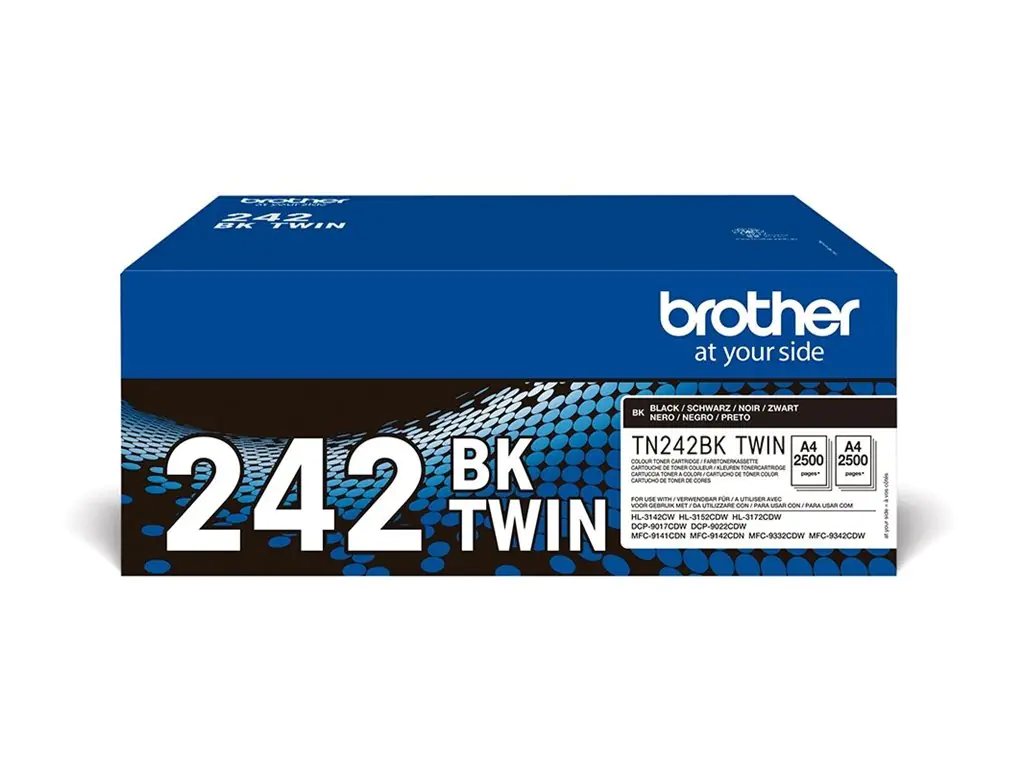 Brother TN242 BKTWIN - 2er-Pack - Schwarz - original TN242BKTWIN