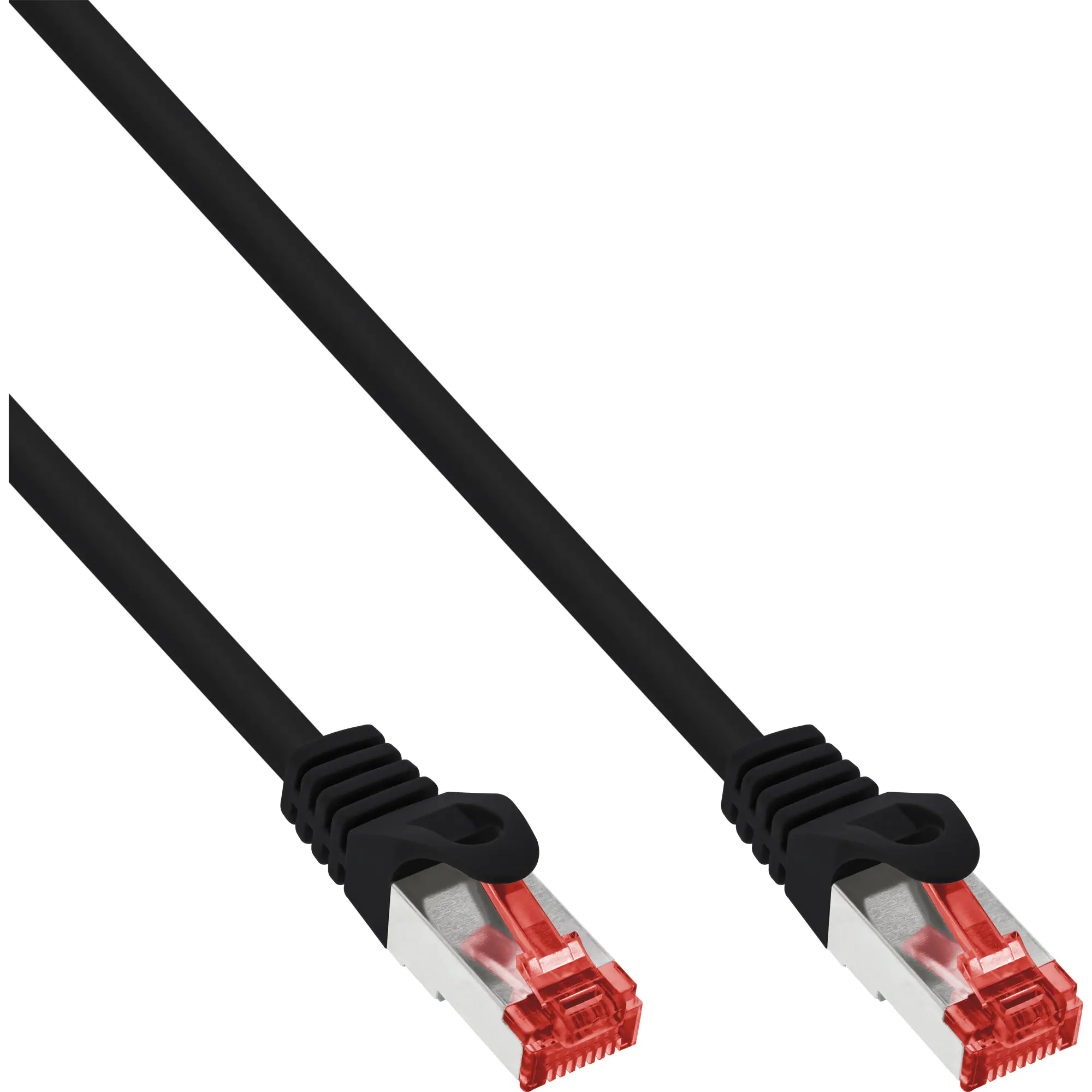InLine 50er Bulk-Pack Patchkabel - S/FTP (PiMf) - Cat.6 - PVC - CCA - schwarz - 1,5m B-76112S