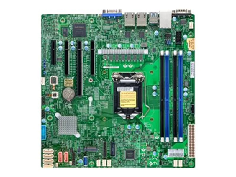 SUPERMICRO X12STL-F - Motherboard - micro ATX - LGA1200-Sockel - C252 Chipsatz - USB 3.2 Gen 1 - 2 x Gigabit LAN - Onboard-Grafik