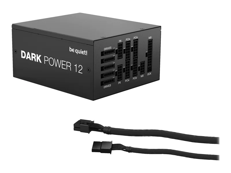 be quiet! Dark Power 12 - Netzteil (intern) - ATX12V 2.52/ EPS12V 2.92 - 80 PLUS Titanium - Wechselstrom 100-240 V - 750 Watt - aktive PFC - Europa - Schwarz